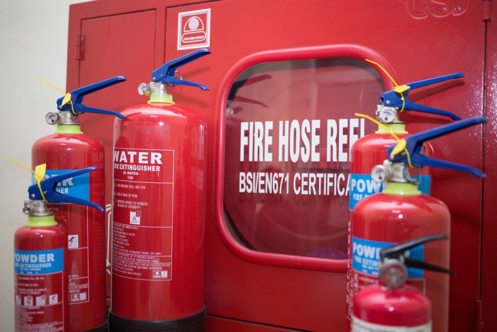 Fire Hose Reel and Cabinet